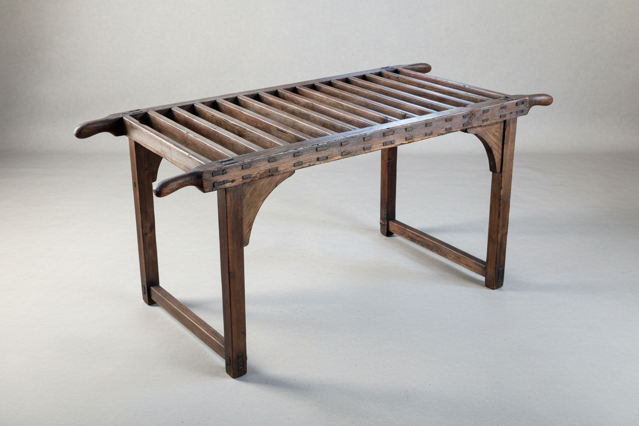 19th Century French Display Bench/Luggage Rack