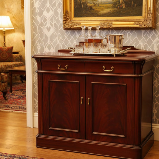 Victorian style flame mahogany Side Cabinet
