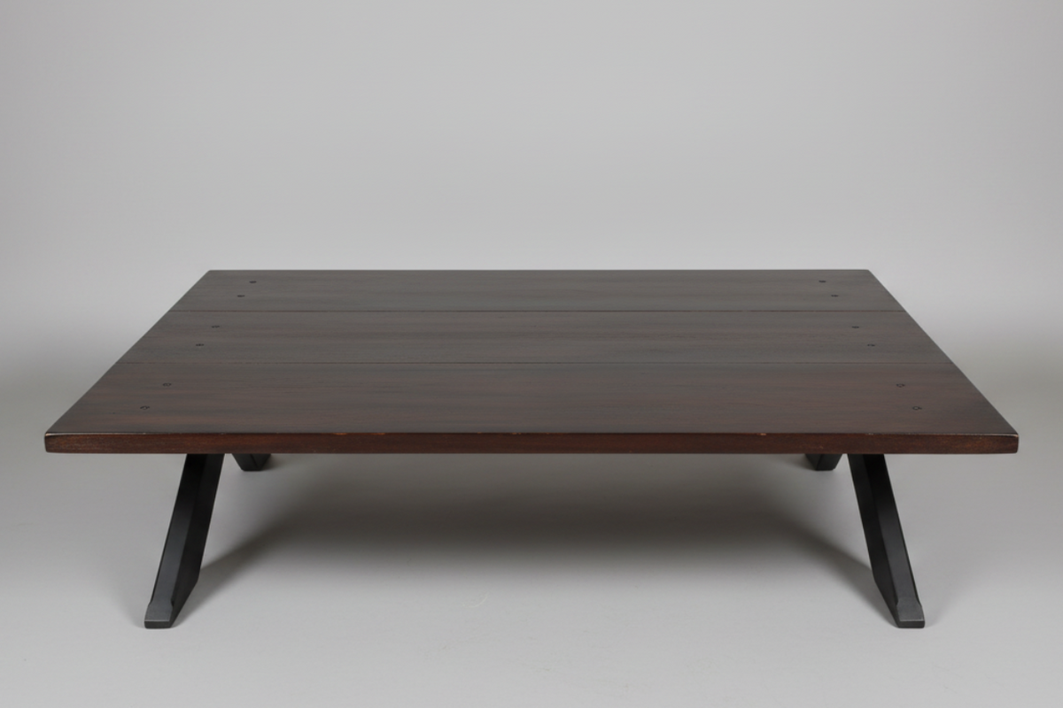 Large G2 (Greg Grant) "X" base three panel Coffee/Centre Table