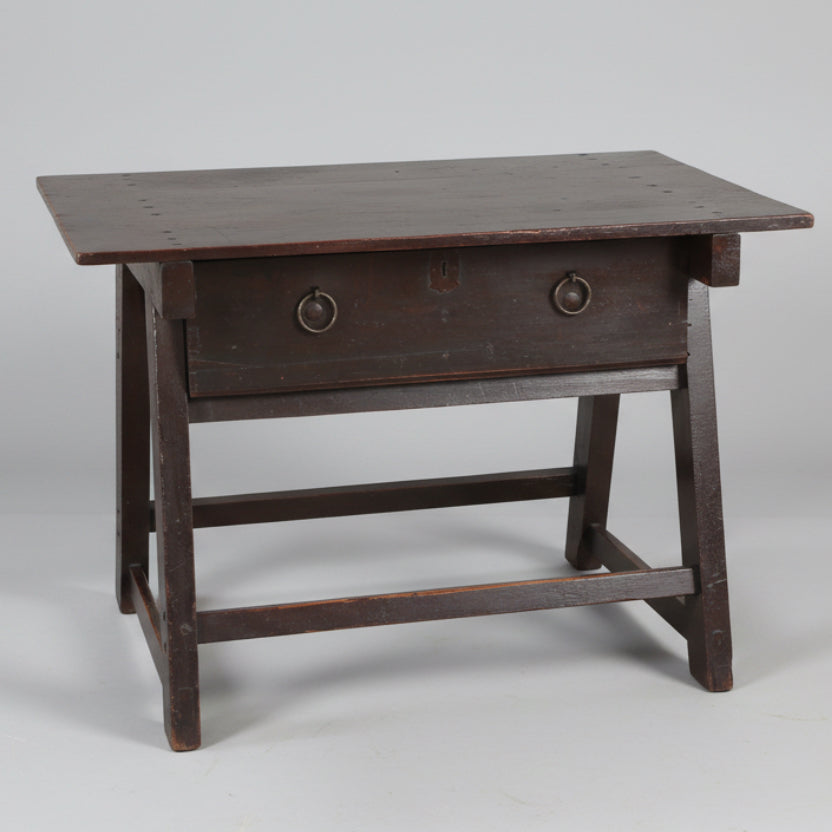 19th Century French pine Work Table - RESERVED
