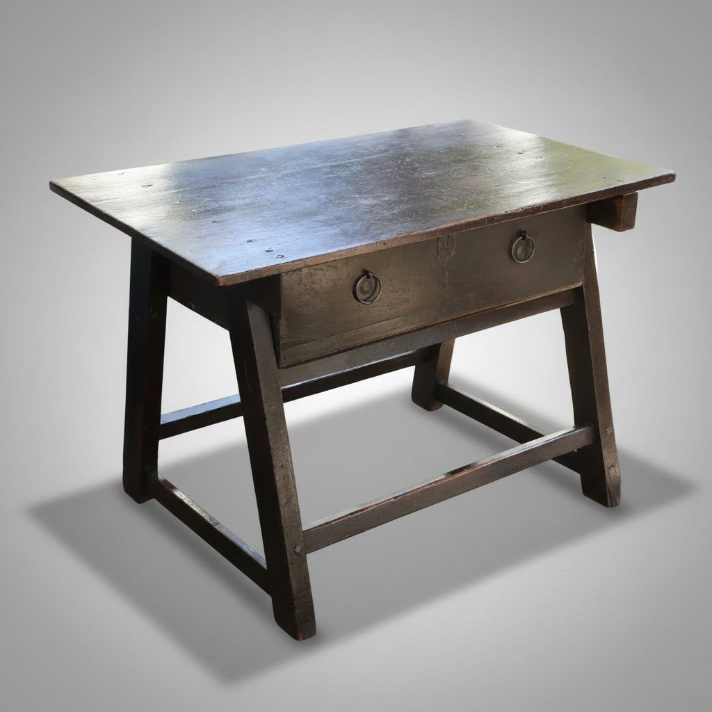 19th Century French pine Work Table - RESERVED