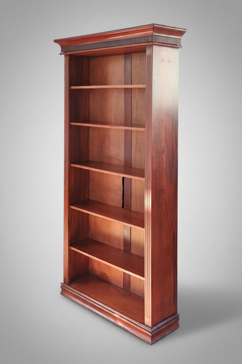 Pair of quality mahogany Hartman & Kepler tall Bookshelves