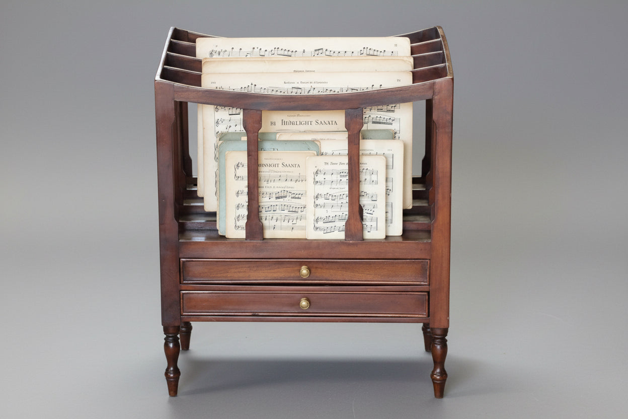 Victorian style mahogany Canterbury