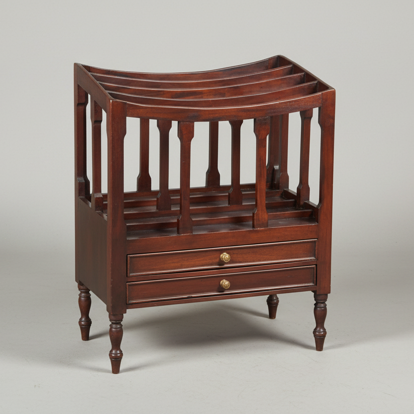 Victorian style mahogany Canterbury