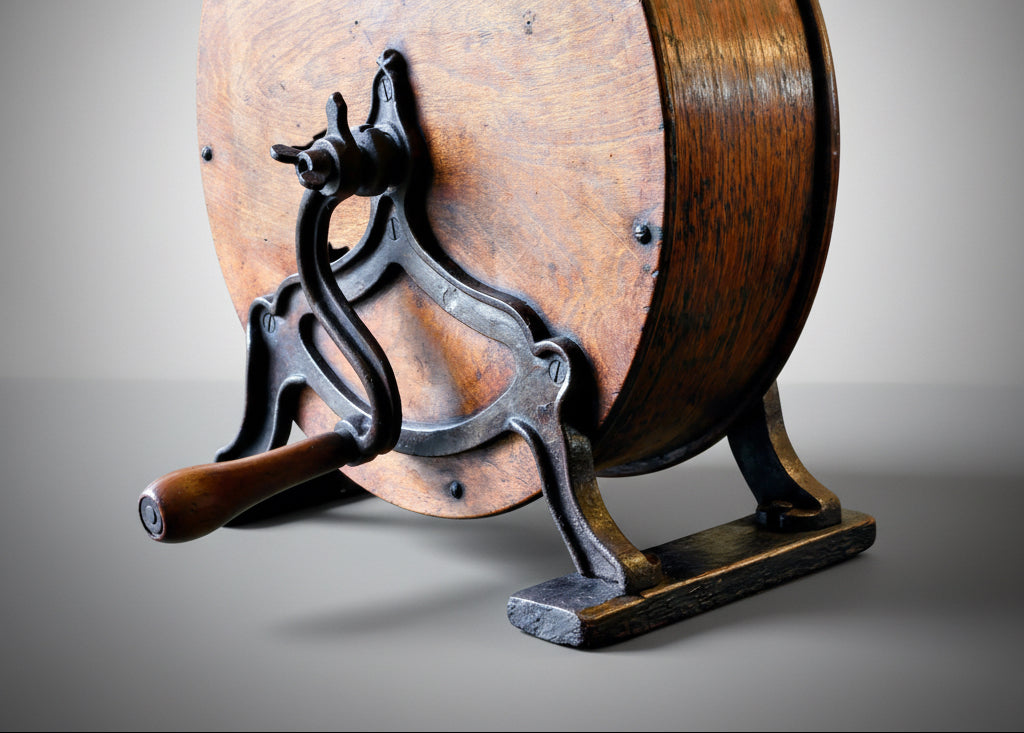 Victorian hand crank rotary Knife & Spoon Cleaner & Sharpener
