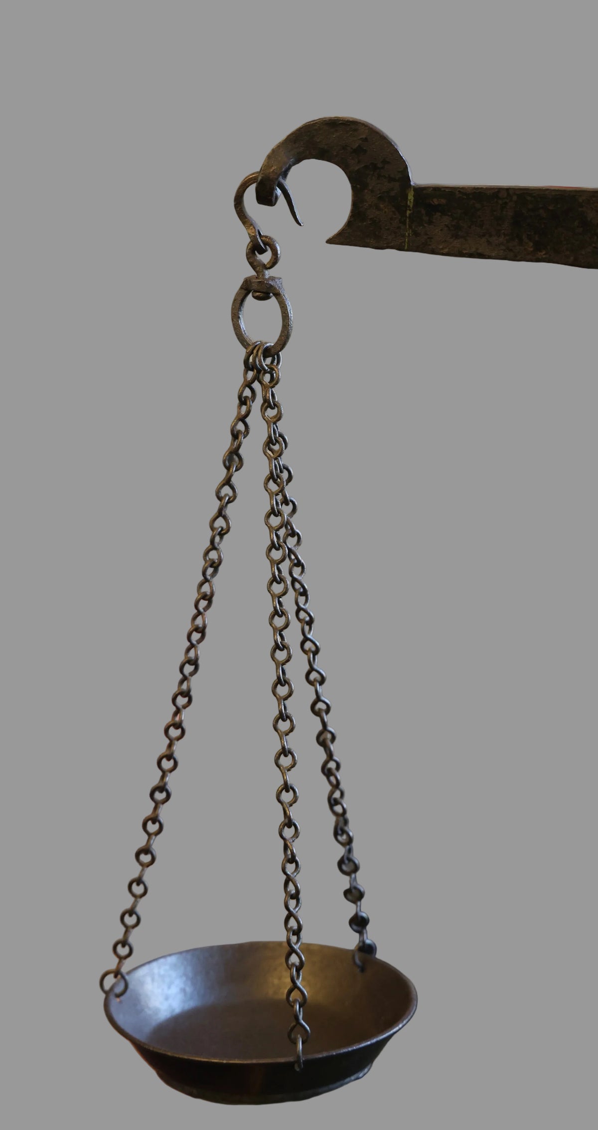 Antique cast iron and forged metal Counter Balance Beam Scale