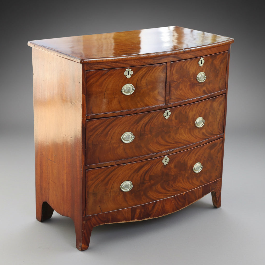Victorian mahogany bow-front Chest of Drawers
