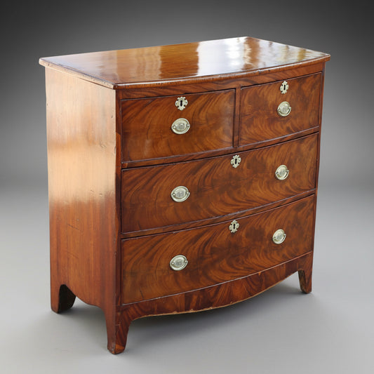 Victorian mahogany bow-front Chest of Drawers
