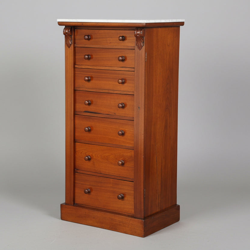 Victorian mahogany Wellington Chest of Drawers