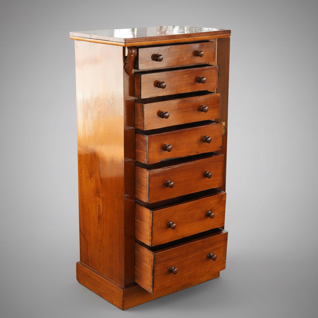 Victorian mahogany Wellington Chest of Drawers