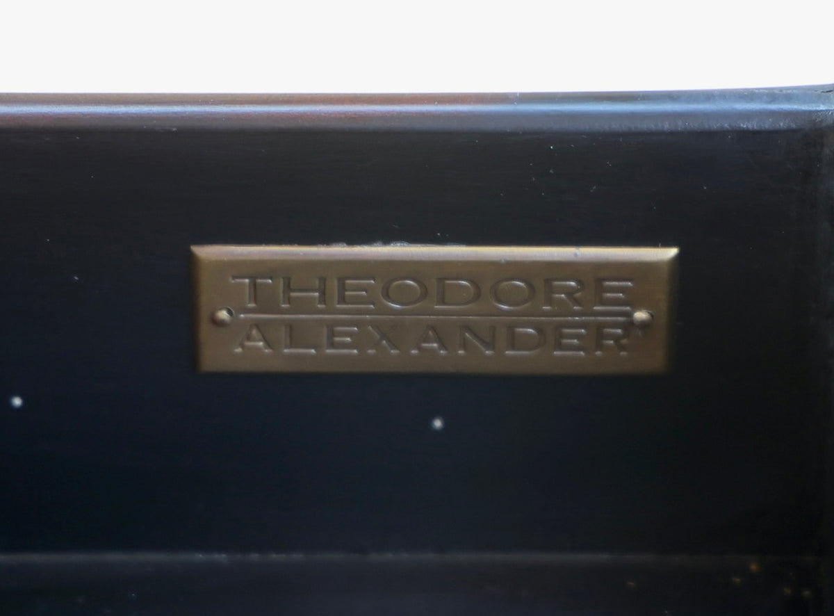 Stunning quality Ateliers De La Madeleine Black Lacquered Coffee Table - Theodore Alexander