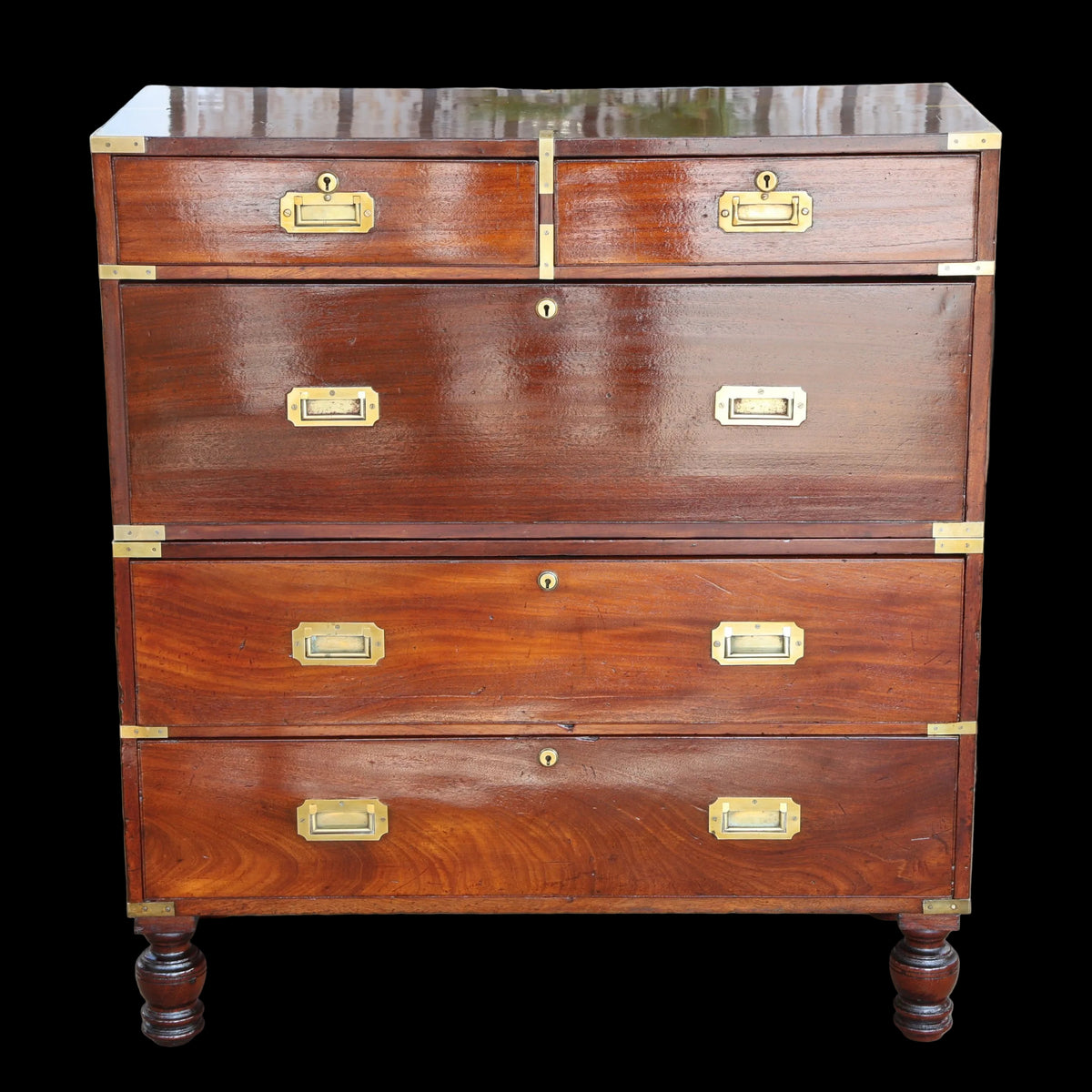 Victorian mahogany Military Chest of Drawers