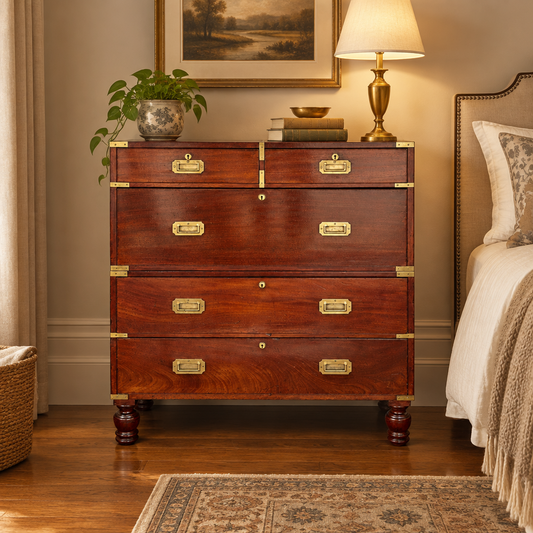 Victorian mahogany Military Chest of Drawers