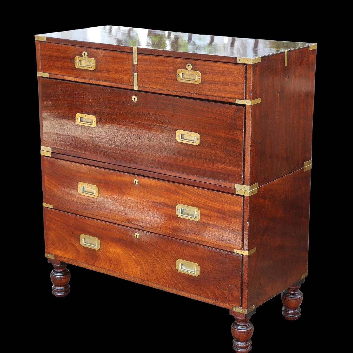Victorian mahogany Military Chest of Drawers