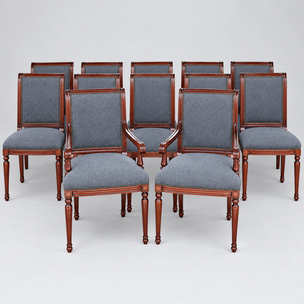 Set of twelve Hartmann and Kepler mahogany Dining Chairs