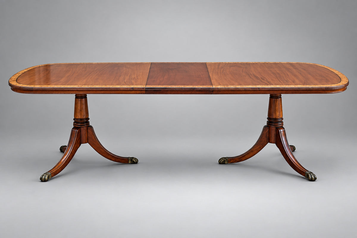 Modellers of Antiques  crossbanded mahogany extension Dining Table