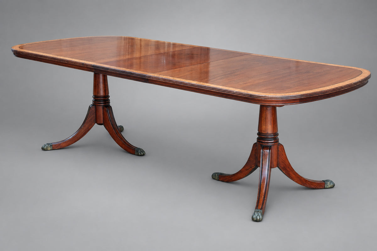 Modellers of Antiques  crossbanded mahogany extension Dining Table