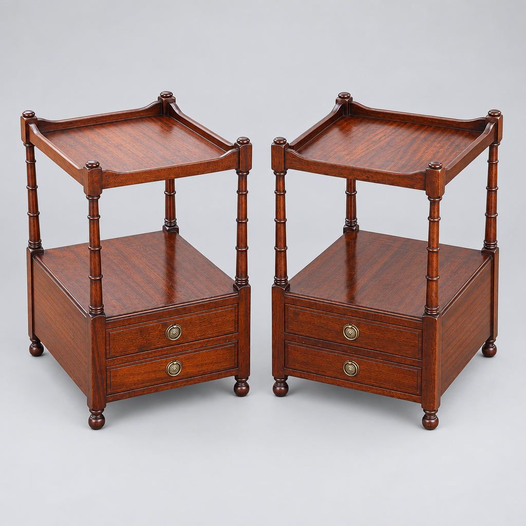 Pair of mahogany Side Tables/Pedestals