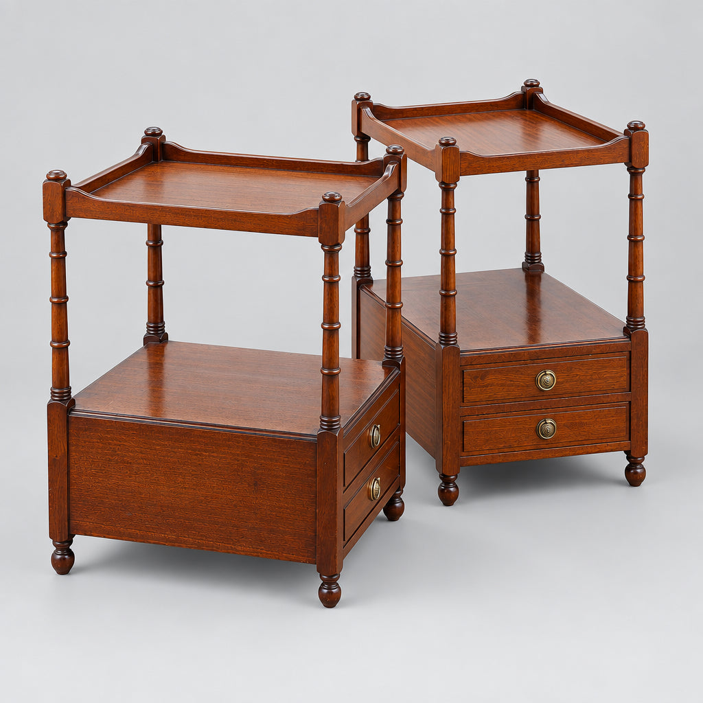 Pair of mahogany Side Tables/Pedestals