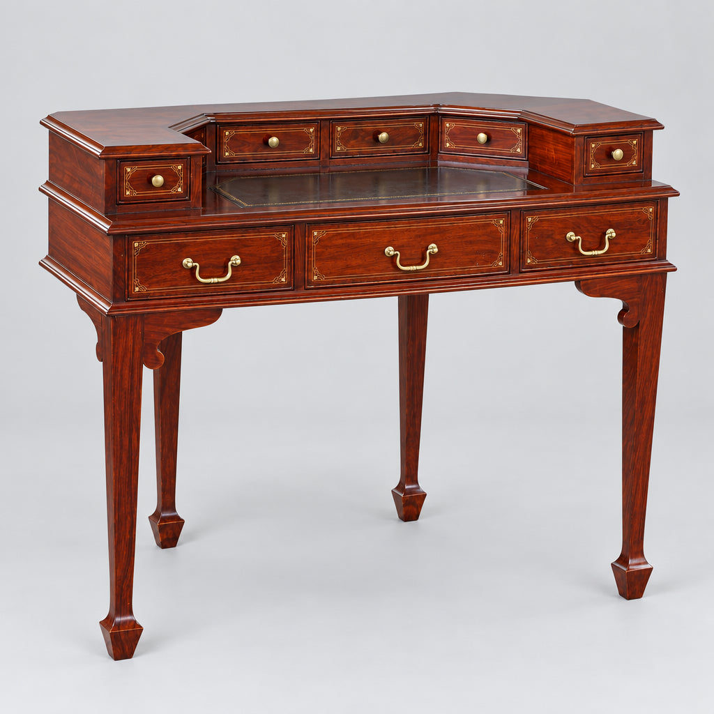 Edwardian style brass inlaid rosewood Writing Table