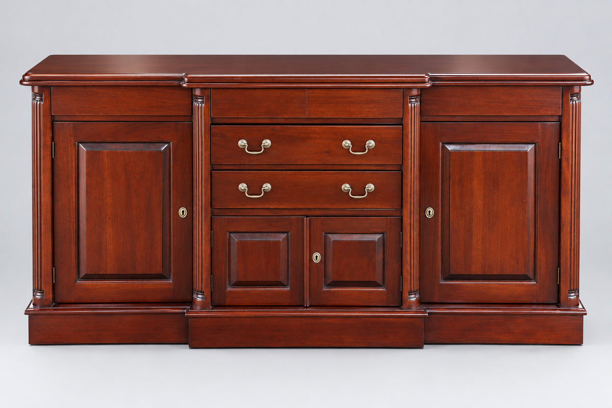 Mahogany House & Haven breakfront Sideboard