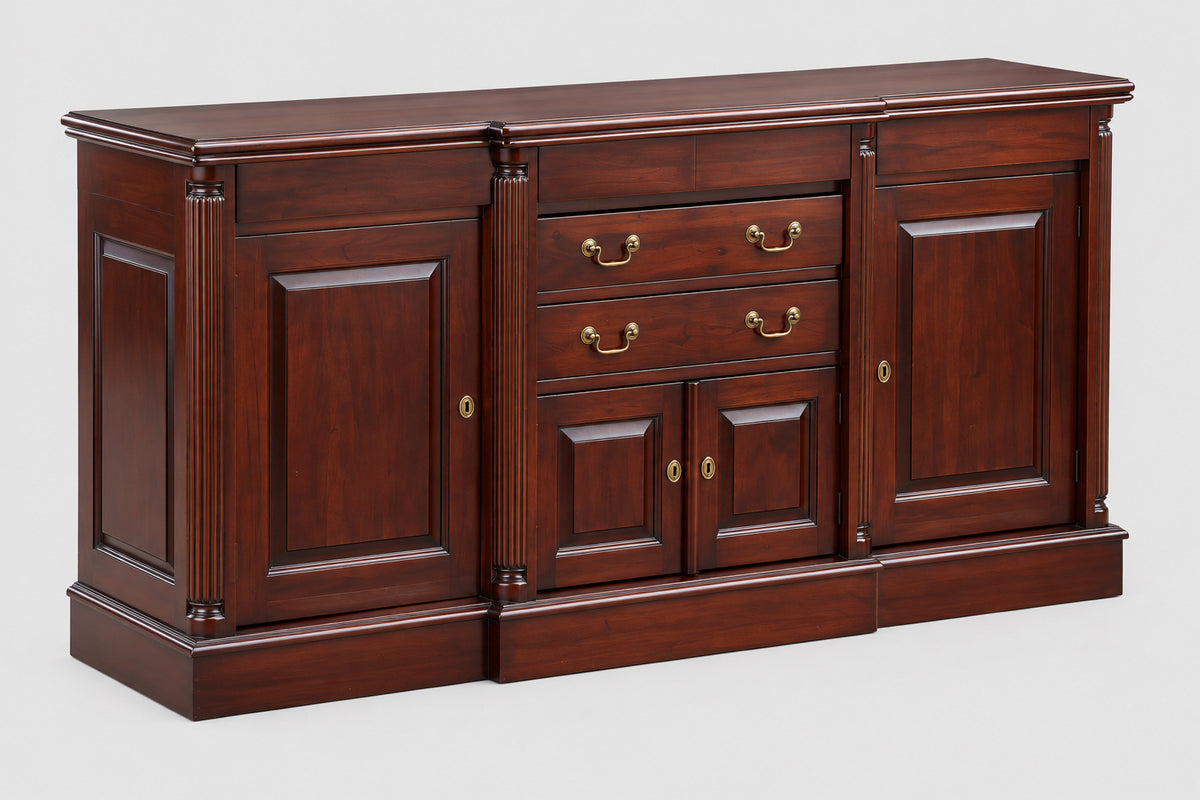 Mahogany House & Haven breakfront Sideboard