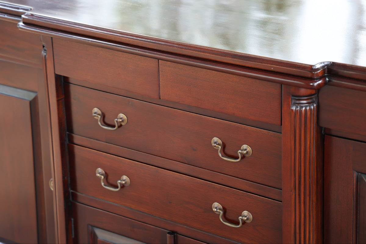 Mahogany House & Haven breakfront Sideboard