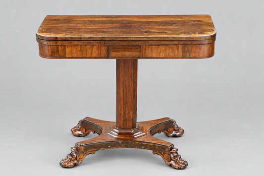 William IV Rosewood Card Table
