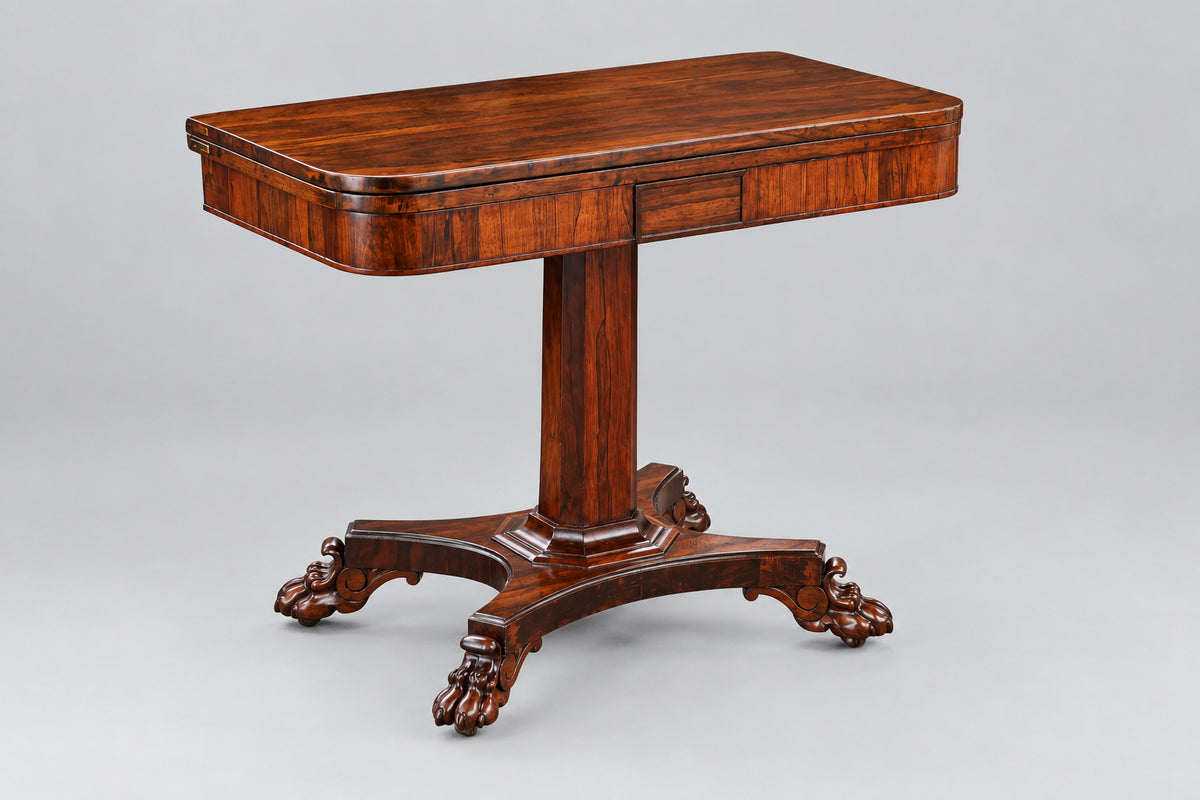 William IV Rosewood Card Table