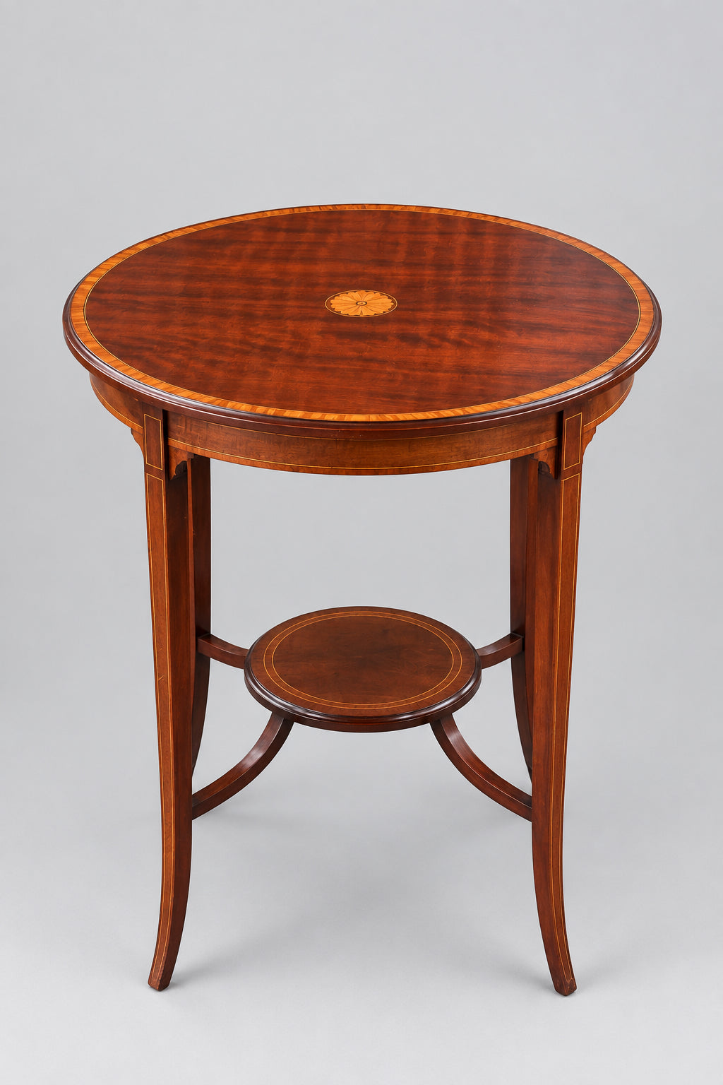 Edwardian inlaid mahogany Circular Occasional Table