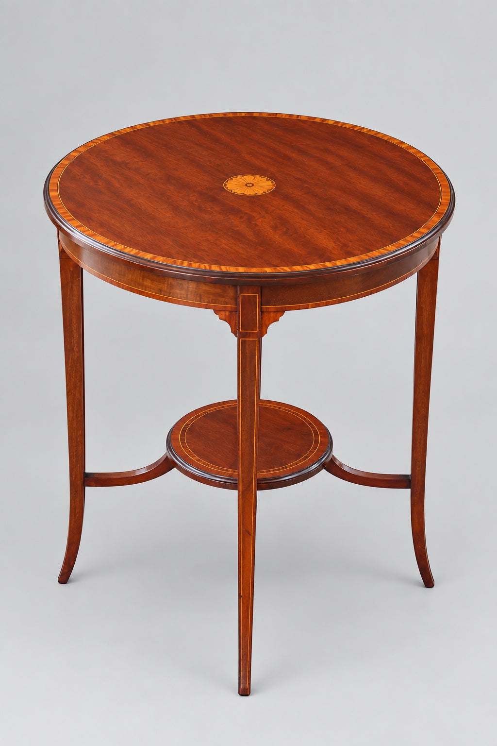 Edwardian inlaid mahogany Circular Occasional Table