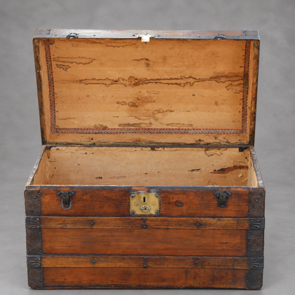 Antique dome topped Steamer Trunk