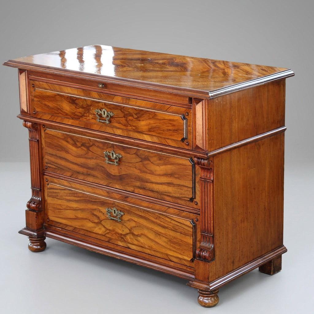Beautiful 19th Century Walnut Chest of Drawers/Commode