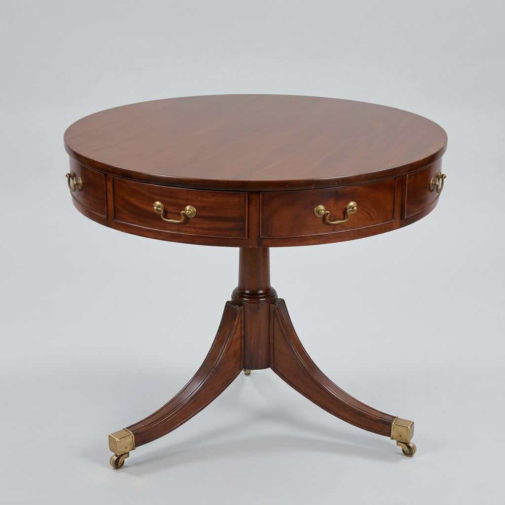 Beautiful Griffiths & Griffiths mahogany Drum Table - RESERVED