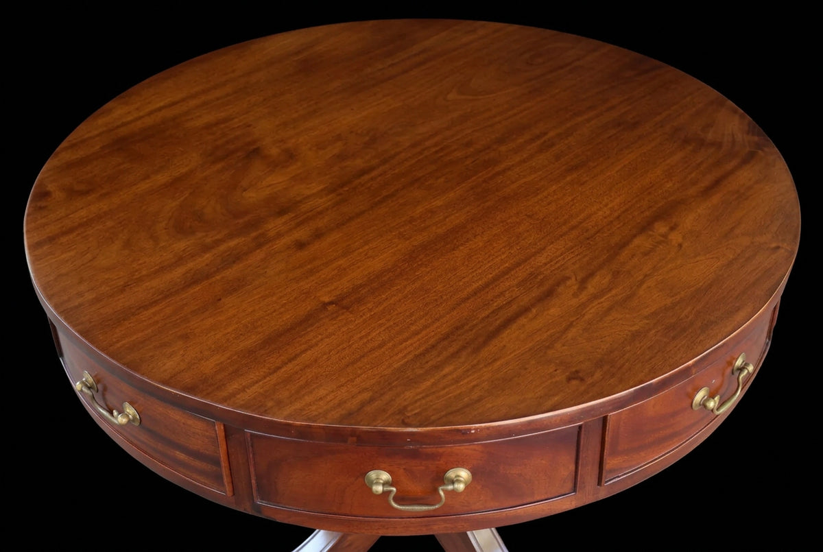 Beautiful Griffiths & Griffiths mahogany Drum Table - RESERVED