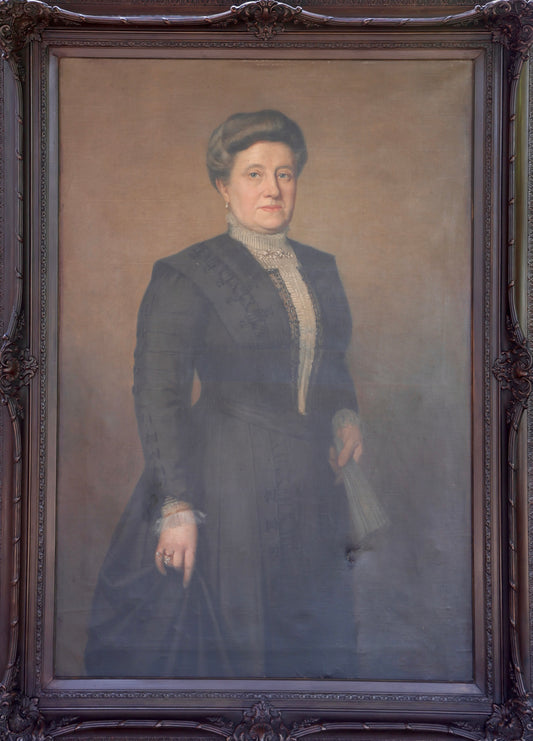 Gaston VALLAEYS (1862-1944) - Portrait - Lucie Clais, Madame Louis Dobbels (1910)