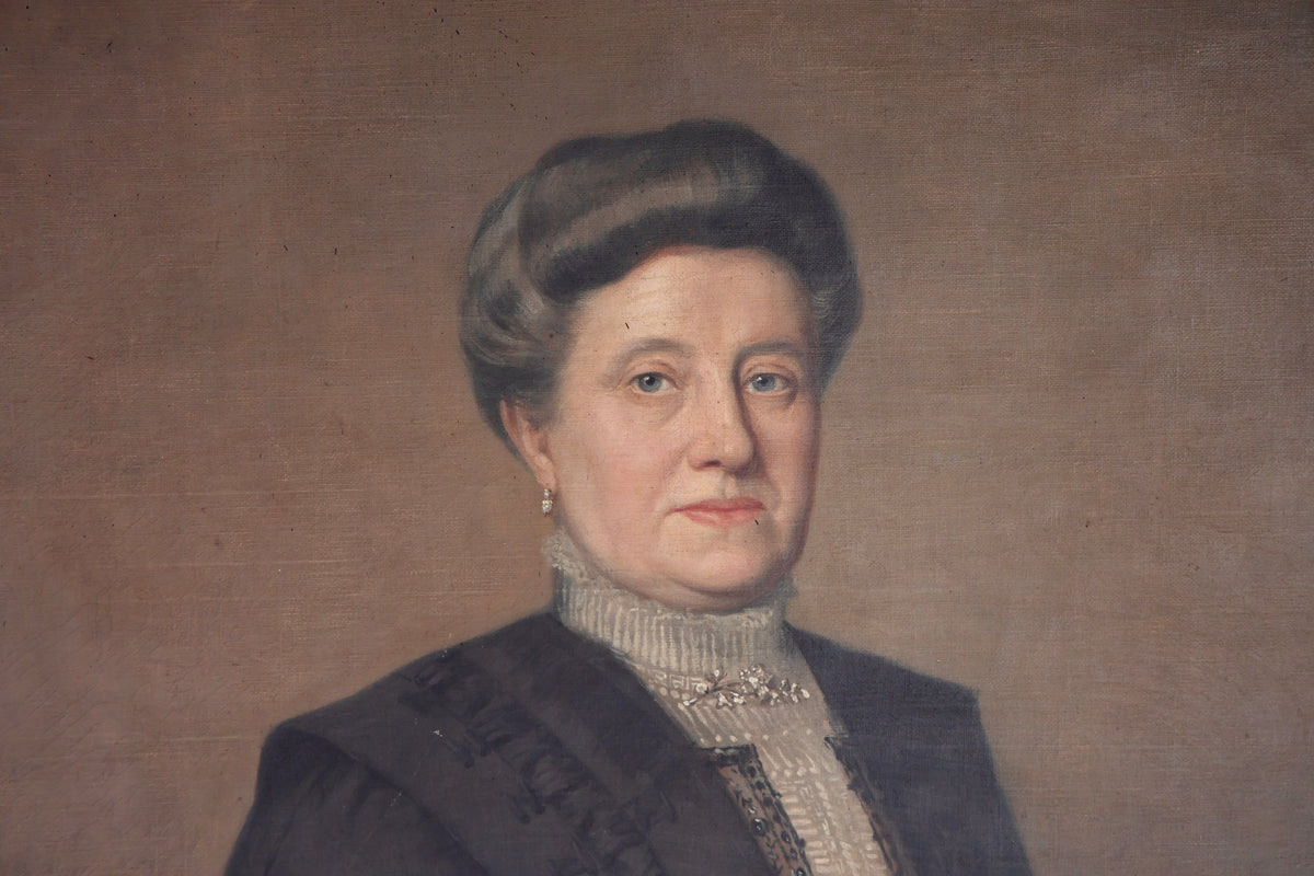 Gaston VALLAEYS (1862-1944) - Portrait - Lucie Clais, Madame Louis Dobbels (1910)