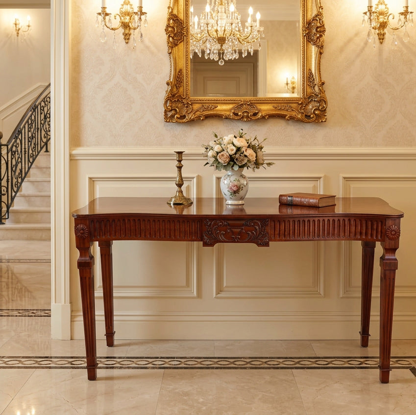Griffiths & Griffiths mahogany Adam style Hall Table/Server