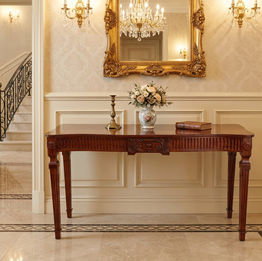 Griffiths & Griffiths mahogany Adam style Hall Table/Server