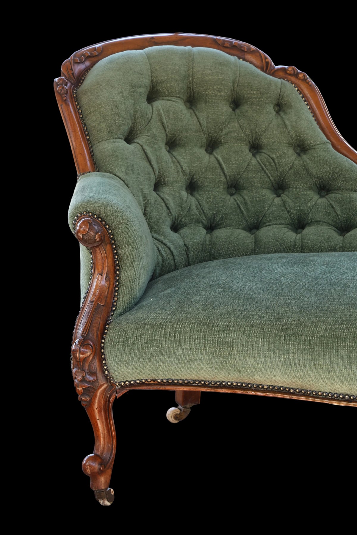 Victorian walnut Chaise Longue