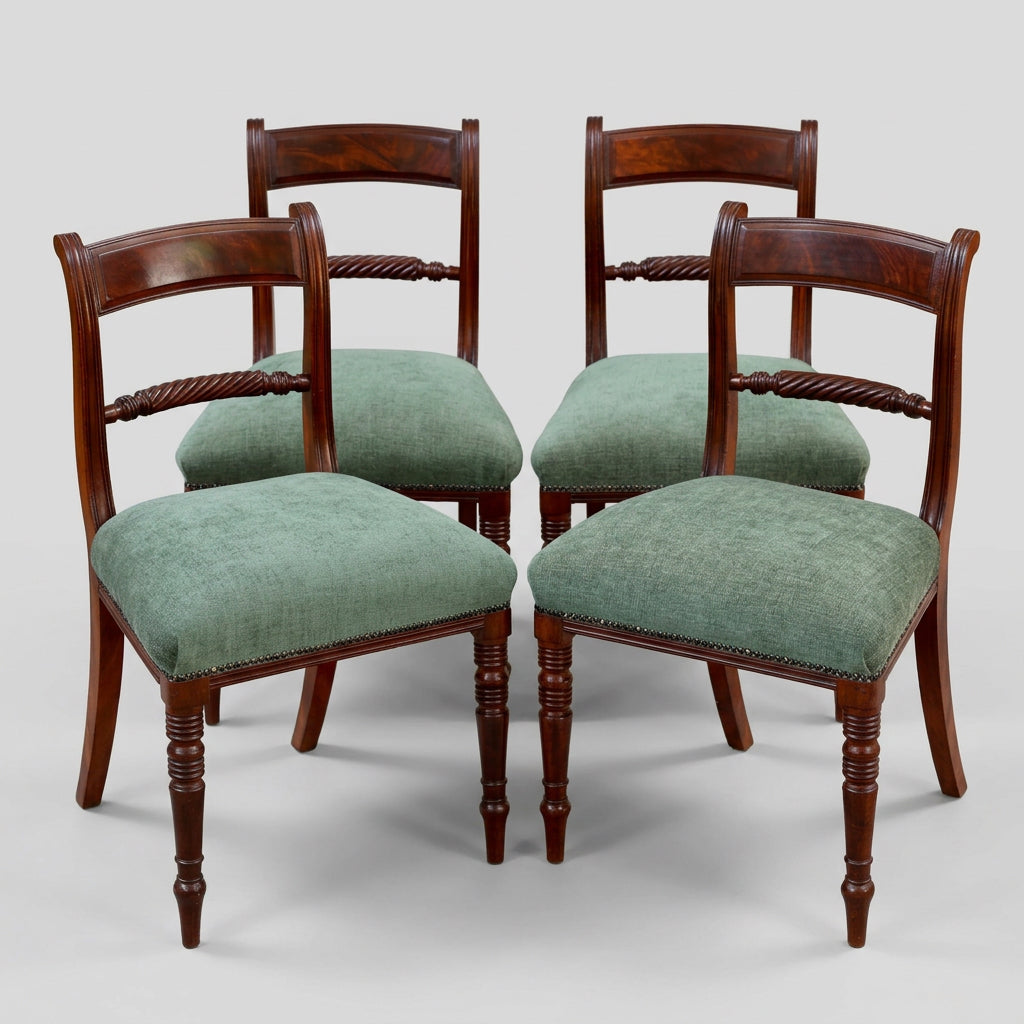 Set of four Regency mahogany Dining Chairs
