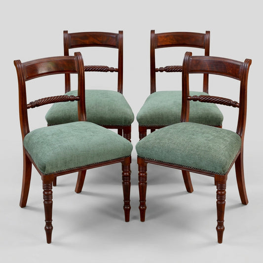 Set of four Regency mahogany Dining Chairs