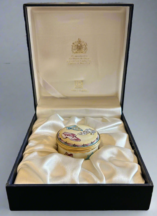 Halcyon Days Enamels Miniature Pill Box - Fashion History Through the Decades