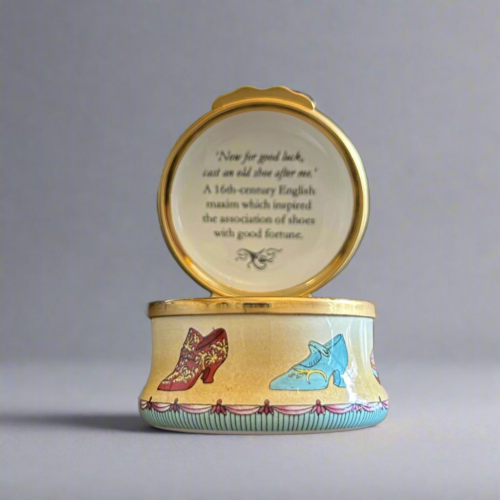 Halcyon Days Enamels Miniature Pill Box - Fashion History Through the Decades