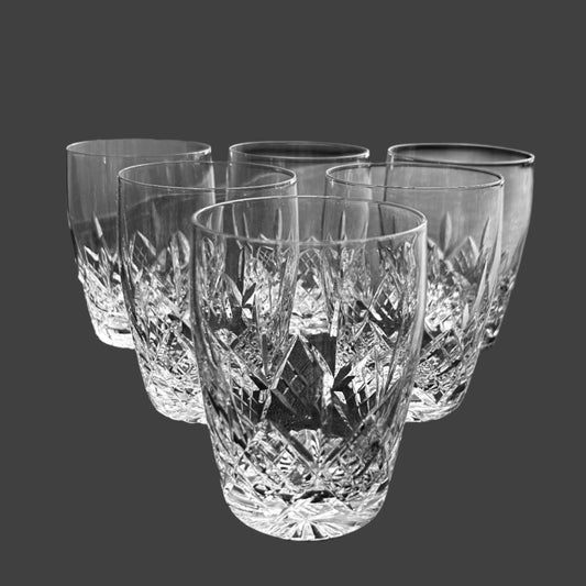 Set of six Stuart Crystal Tumblers