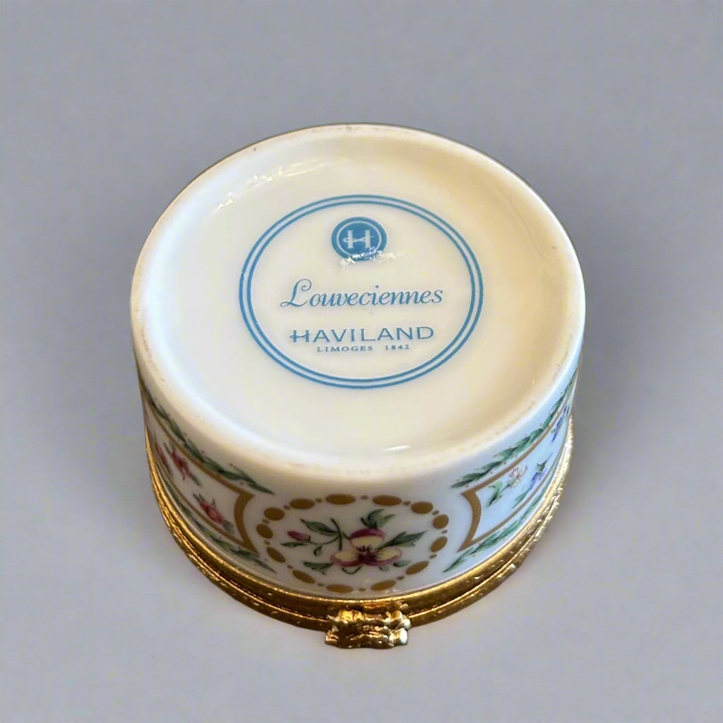 Haviland Louveciennes Limoges Porcelain Trinket Box