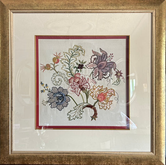 Pair of Vintage Embroidered  Pictures