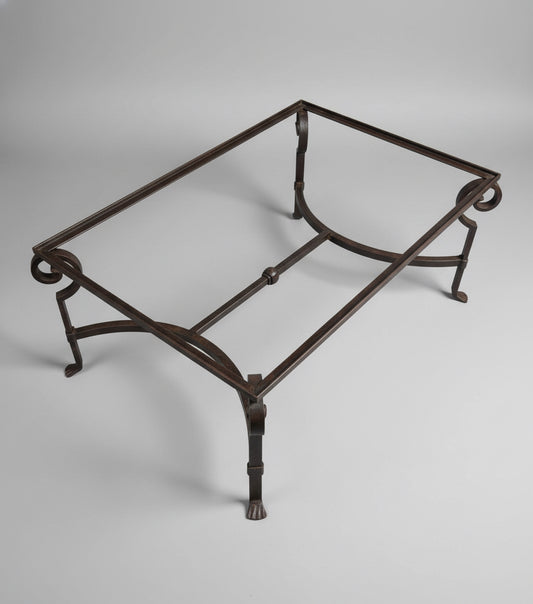 Oyster Box Hotel Wrought Iron glass topped Centre/Coffee Table
