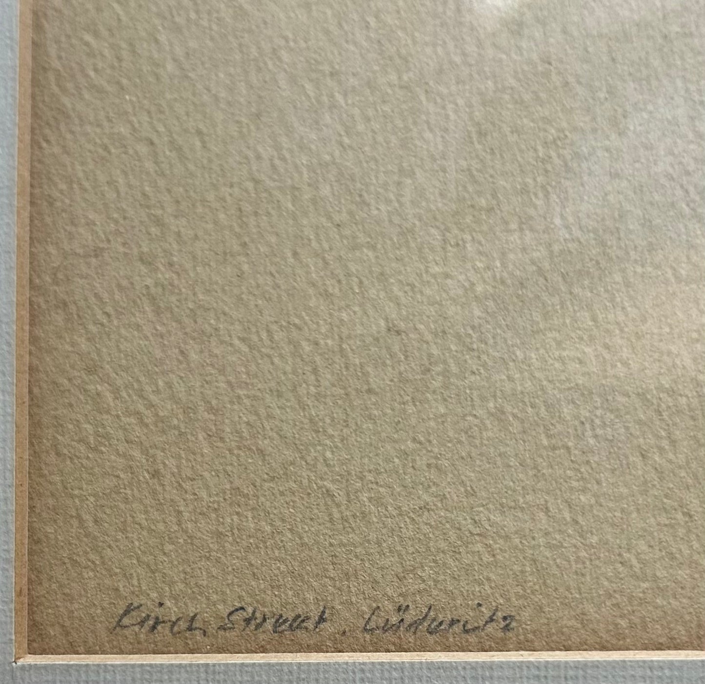 Signed Simon Parkin of "Kirch Street, Lüderitz" - Watercolour