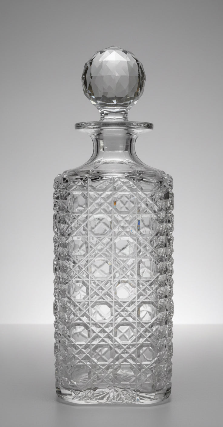 Fine Edinburgh cut crystal Decanter